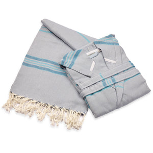 Antalya Unisex Bathrobe - Turquoise