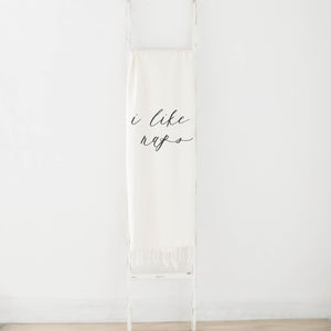 I Like Naps Throw Blanket