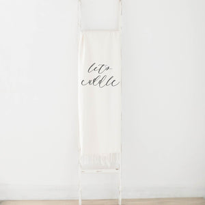 Let's Cuddle Throw Blanket