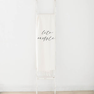 Let's Snuggle Throw Blanket