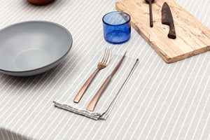 Tablecloth - Grey Striped