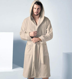 Men's Luxury Turkish Cotton Robe with Hood