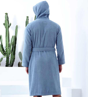 Men's Luxury Turkish Cotton Robe with Hood