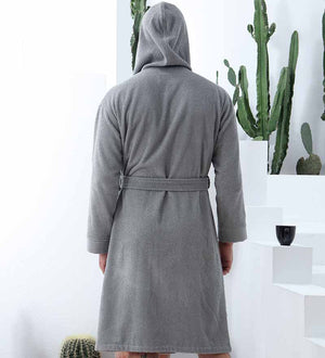 Men's Luxury Turkish Cotton Robe with Hood