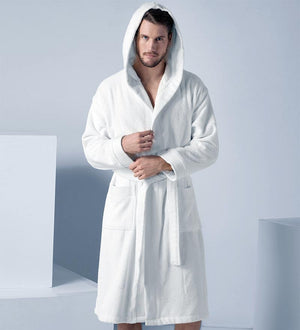 Men's Luxury Turkish Cotton Robe with Hood