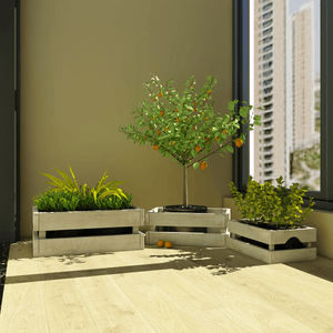 Nesting Rustic Storage & Accent Crates - Set of 3