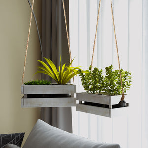 Nesting Rustic Storage & Accent Crates - Set of 3