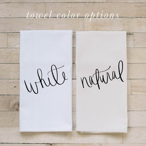 Towel Color Options