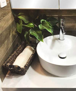 Brown Seagrass Wicker Baskets - Set of 2