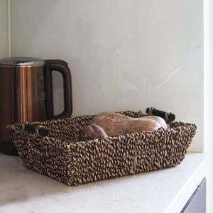 Brown Seagrass Wicker Baskets - Set of 2