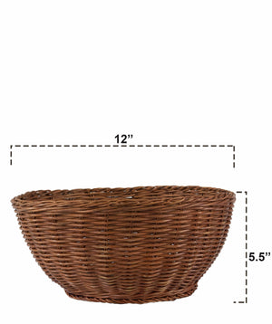 Wicker Serving Bowl Baskets