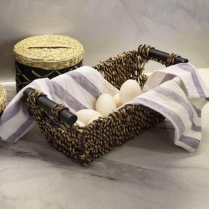 Brown Seagrass Wicker Baskets - Set of 2