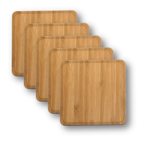 Wooden Coasters - 4" - Pack of 4
