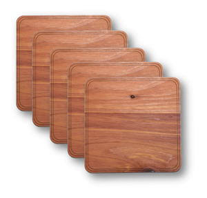 Wooden Coasters - 4" - Pack of 4