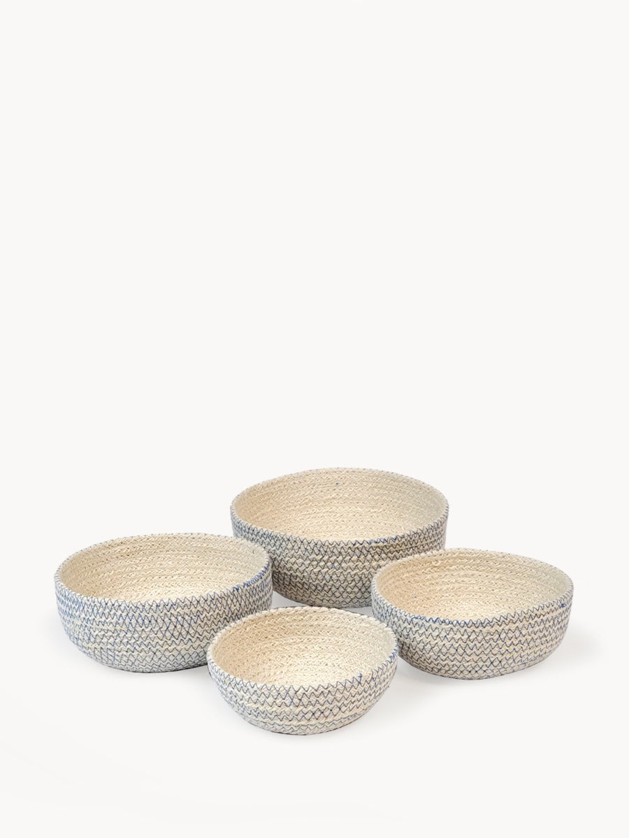 Blue Amari Round Bowls - Set of 4
