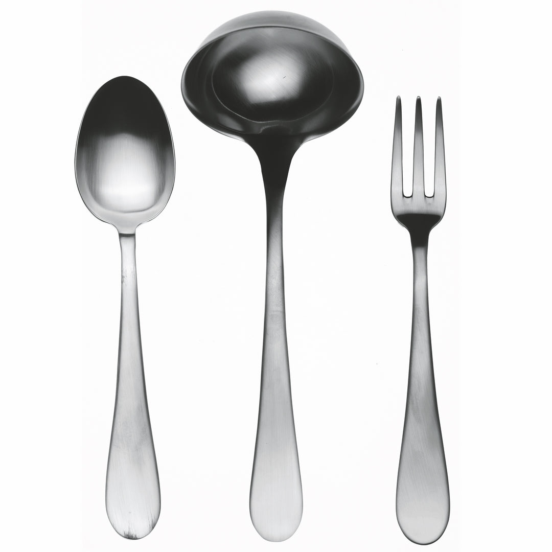 3 Pcs Serving Set (Fork Spoon and Ladle) NATURA ICE