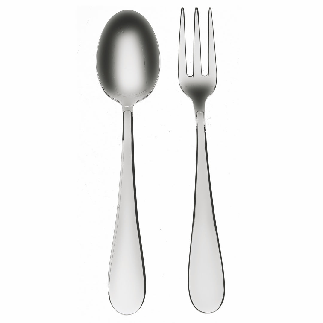 Fork and Spoon Serving Set - Natura Ice