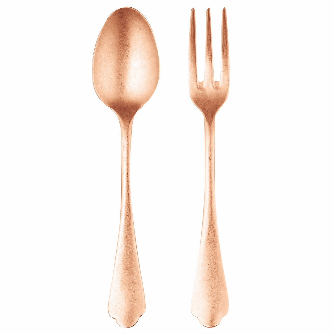 Serving Set (Fork and Spoon) DOLCE VITA PEWTER BRONZE
