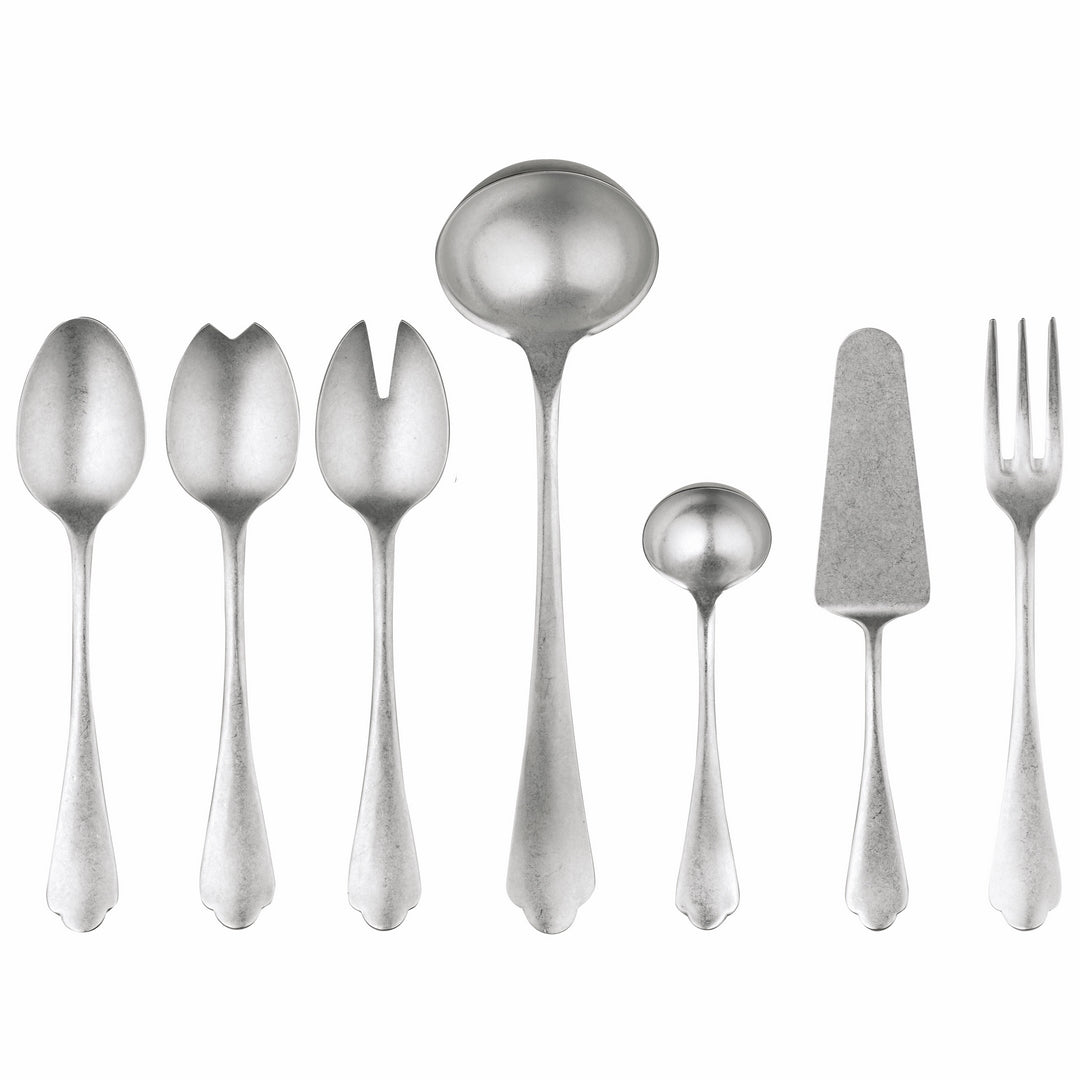 7 Piece Full Serving Set - Dolce Vita Pewter