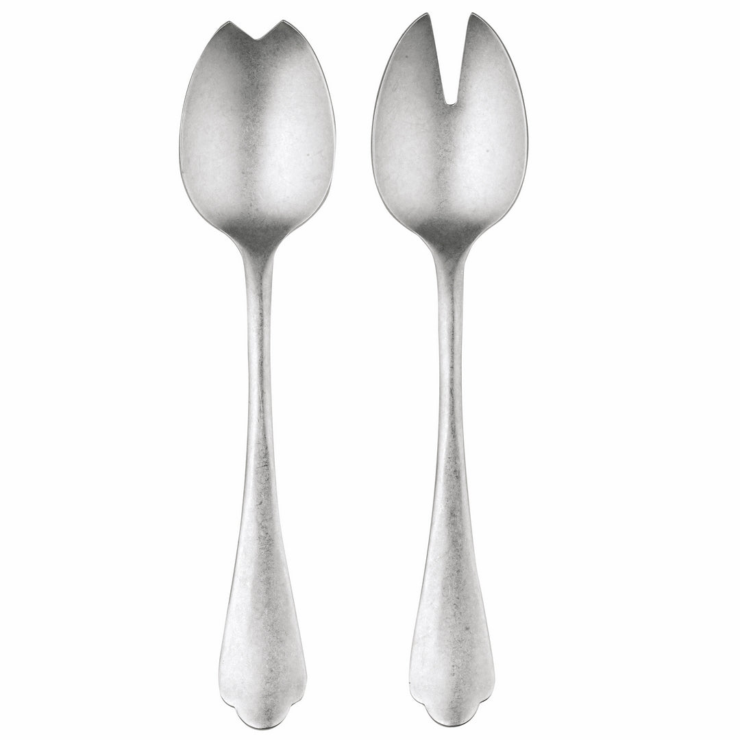 Salad Servers (Fork and Spoon) DOLCE VITA PEWTER