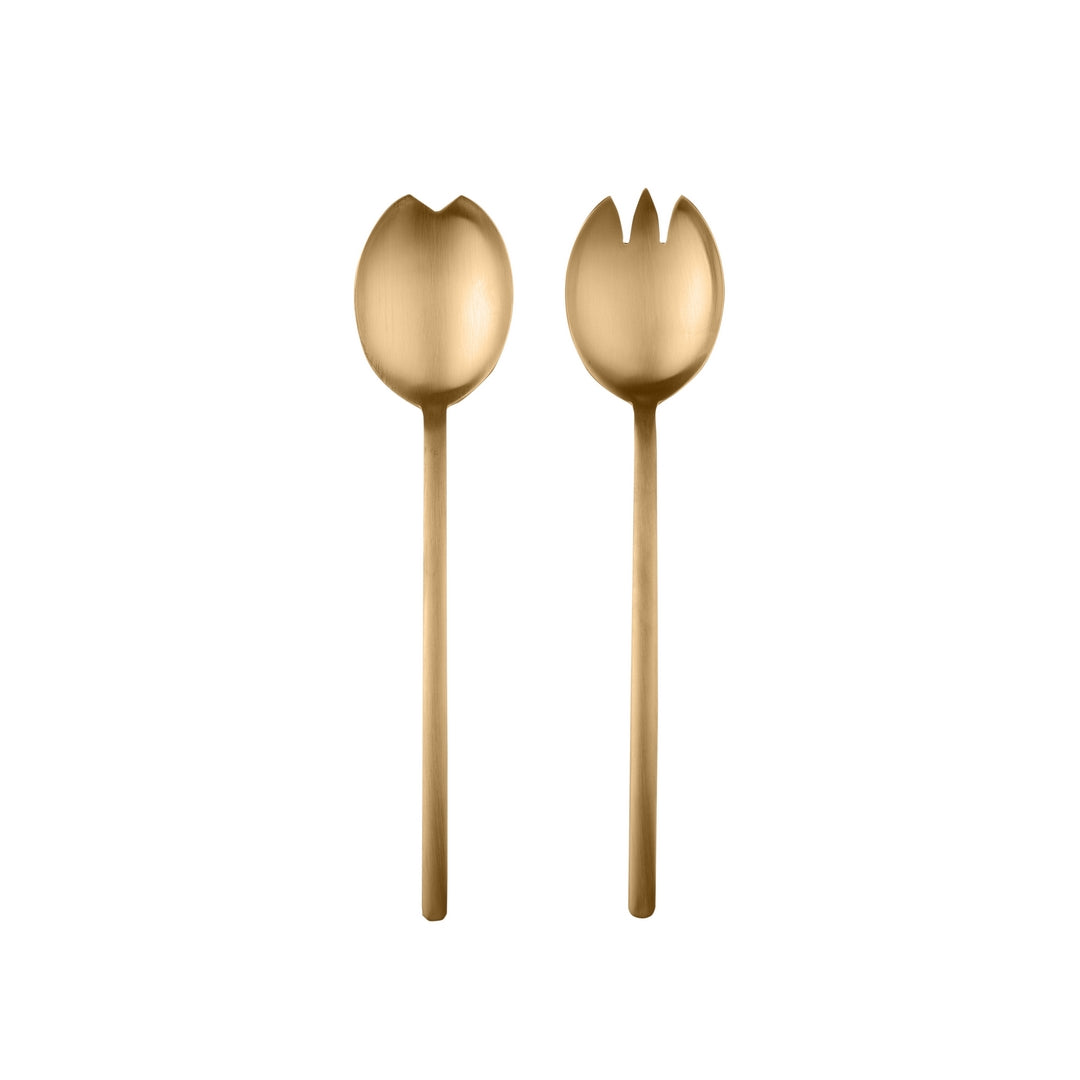 Salad Servers (Fork & Spoon) - Due Ice Oro