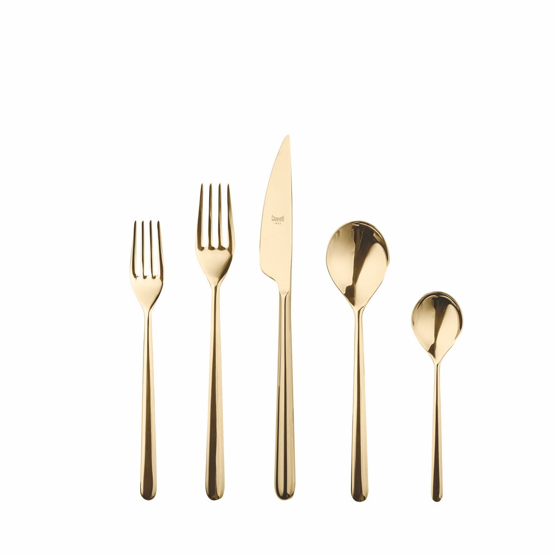 20 Piece Flatware Set - Linea Oro