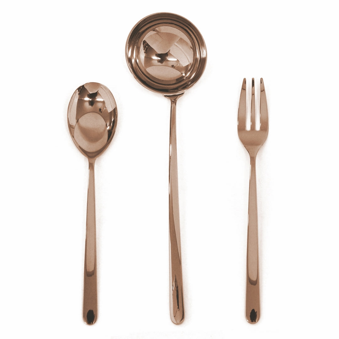 3 Piece Serving Set - Linea Bronzo | Lifestyle Details