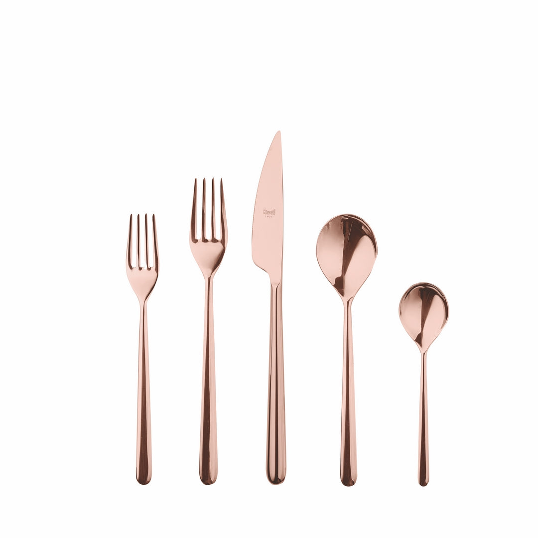 5 Piece Place Setting - Linea Bronzo