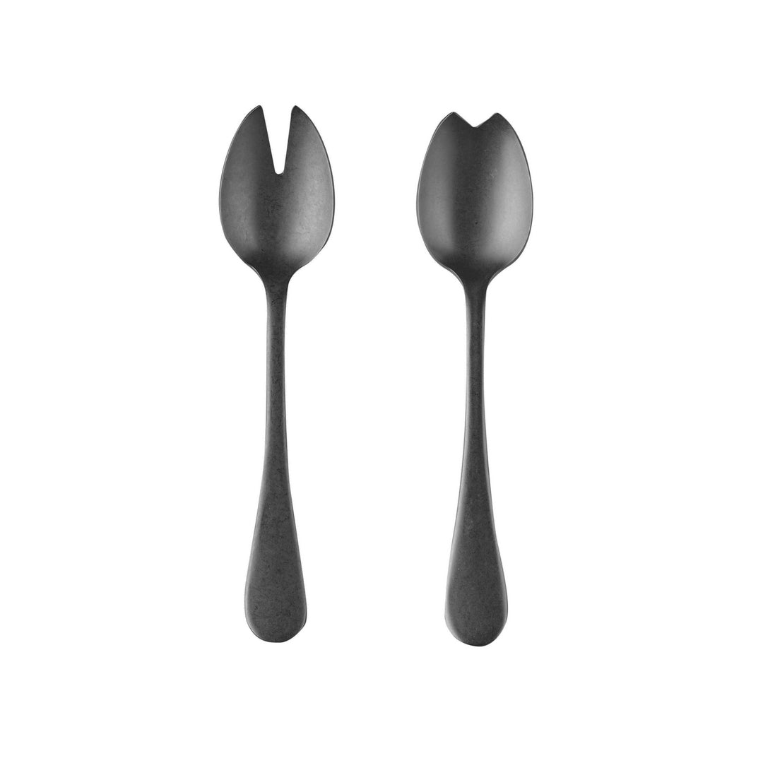 Salad Servers (Fork and Spoon) VINTAGE ORO NERO