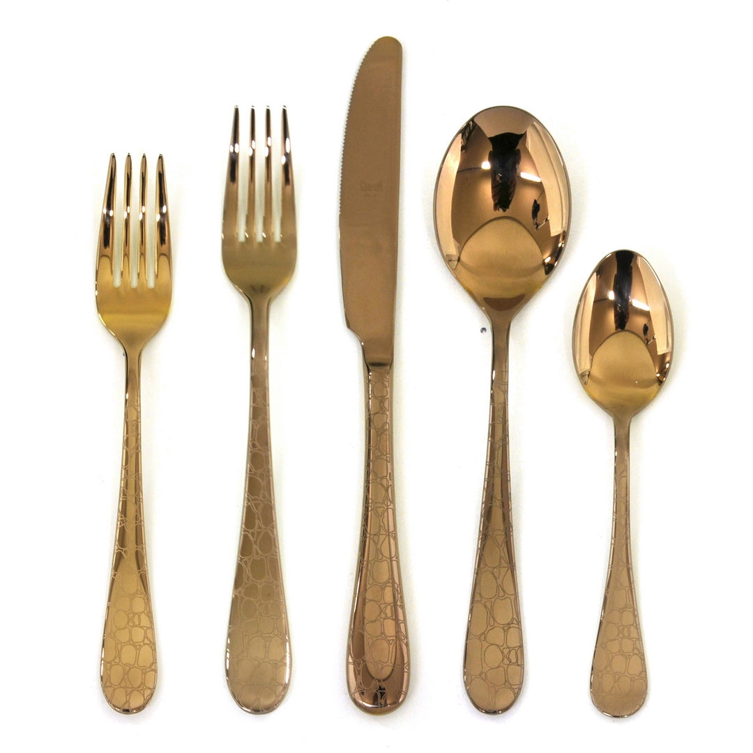 5 pcs Place Setting Coccodrillo Bronzo