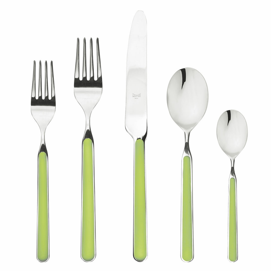 5 Piece Place Setting - Fantasia Acid Green