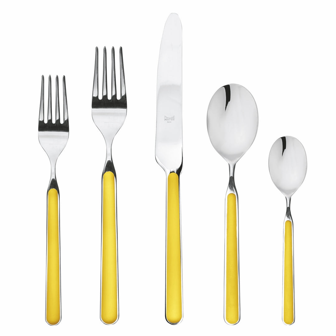 5 Piece Place Setting - Fantasia Yellow