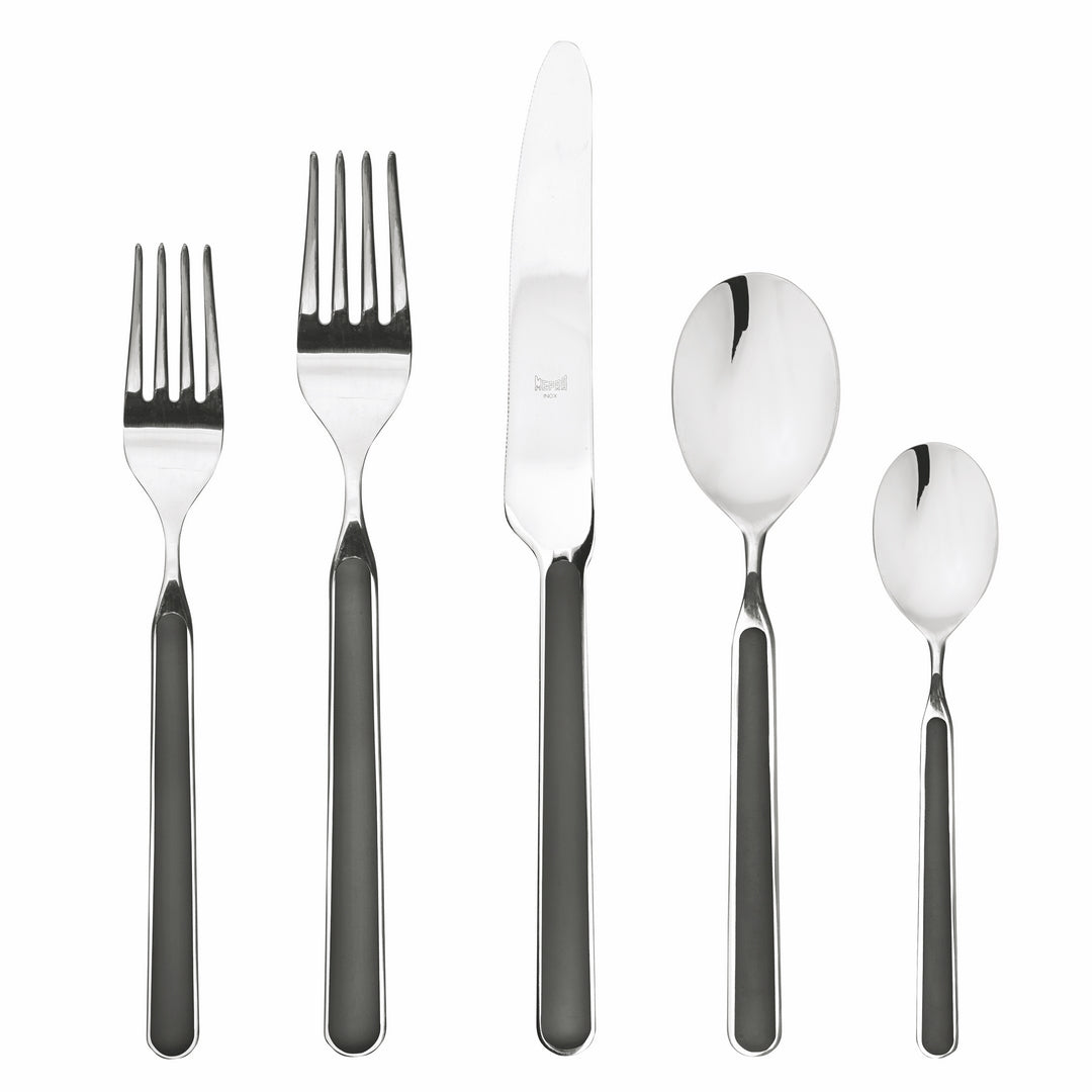 5 Piece Place Setting - Fantasia Black