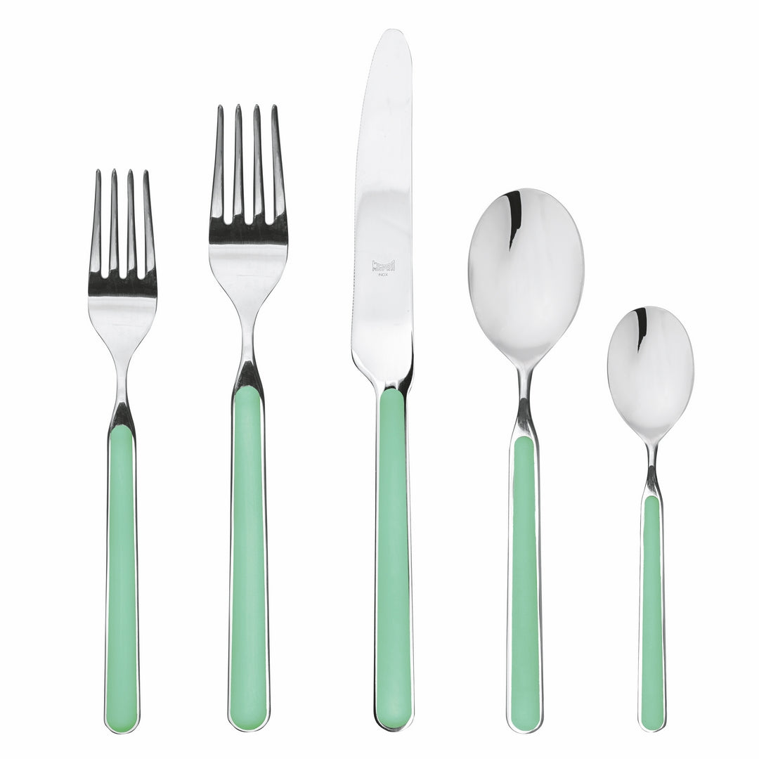 5 Piece Place Setting - Fantasia Aquamarine