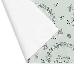Holiday Table Placemat - Black Wreaths