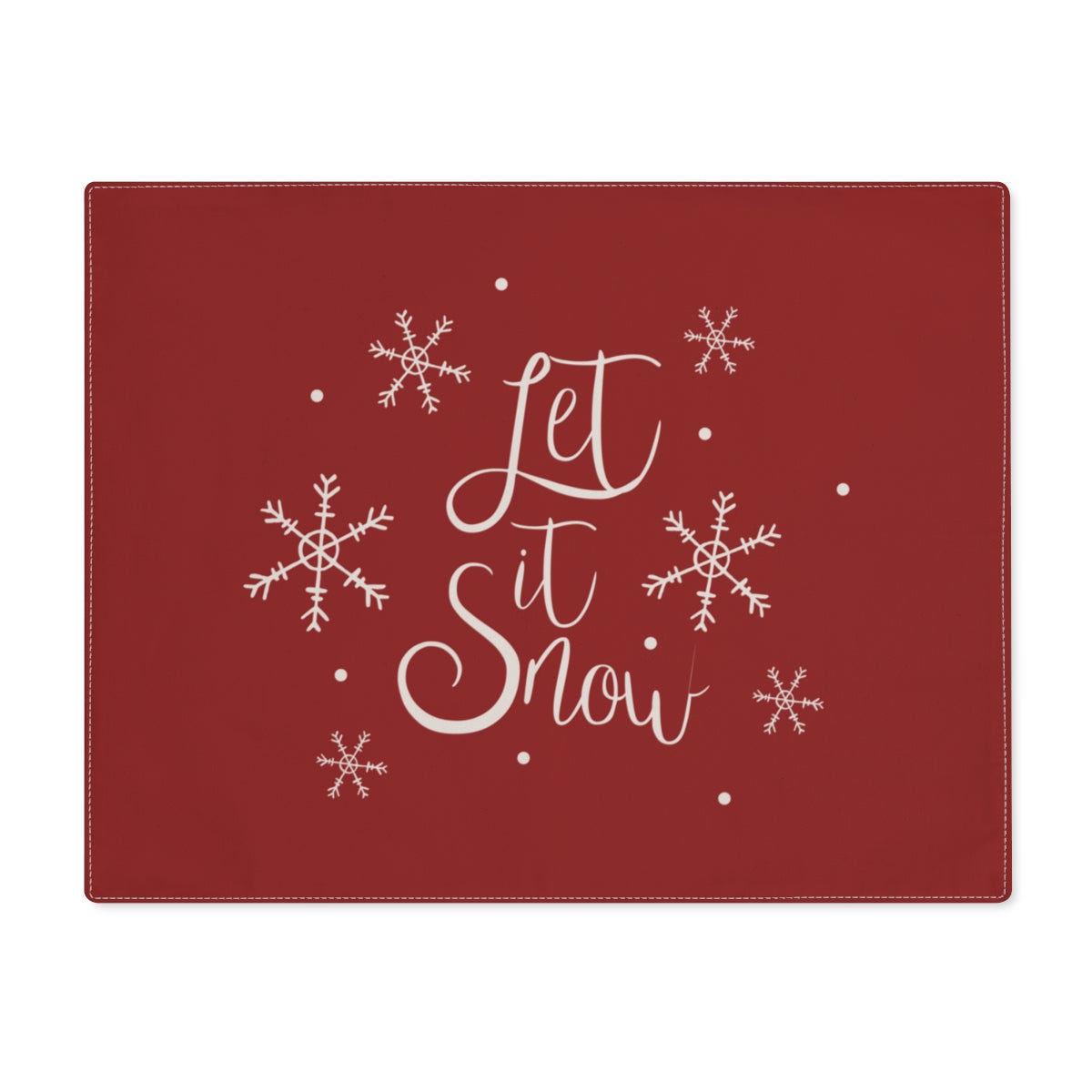 Holiday Table Placemat - Let It Snow