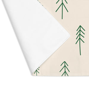 Beige Holiday Table Placemat - Evergreens