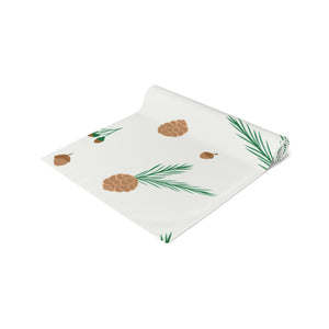 Holiday Table Runner - Pinecones & Acorns