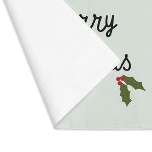 Holiday Table Placemat - Holly Merry Christmas