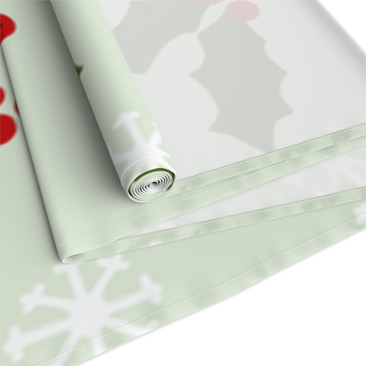 Holiday Table Runner - Holly & Snowflakes