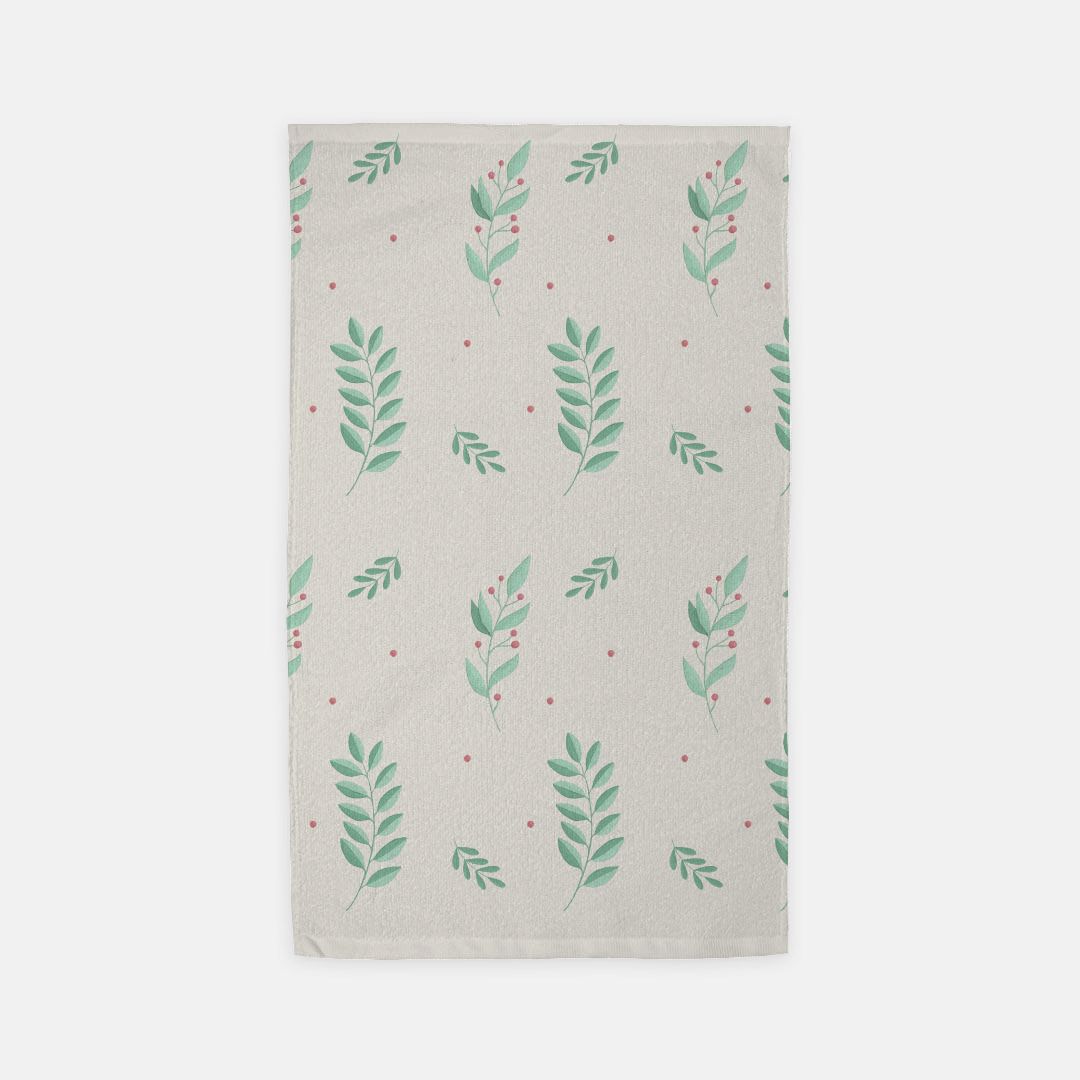 Holiday Hand Towel - Large Holly