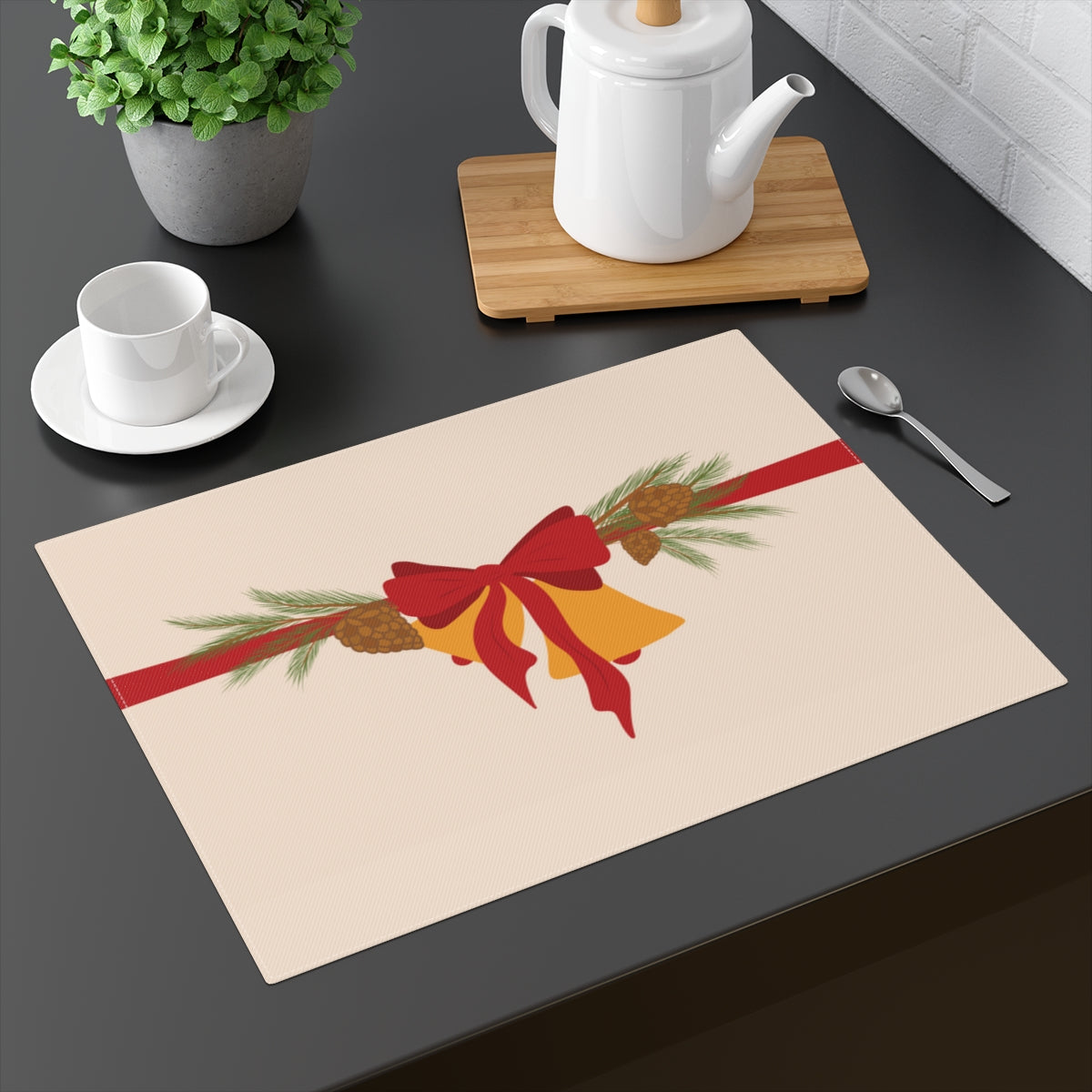 Holiday Table Placemat - Christmas Bells