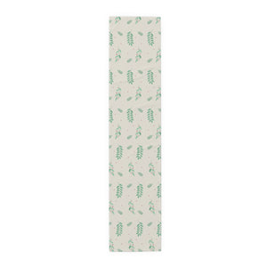 White Holiday Table Runner - Small/Large Evergreens