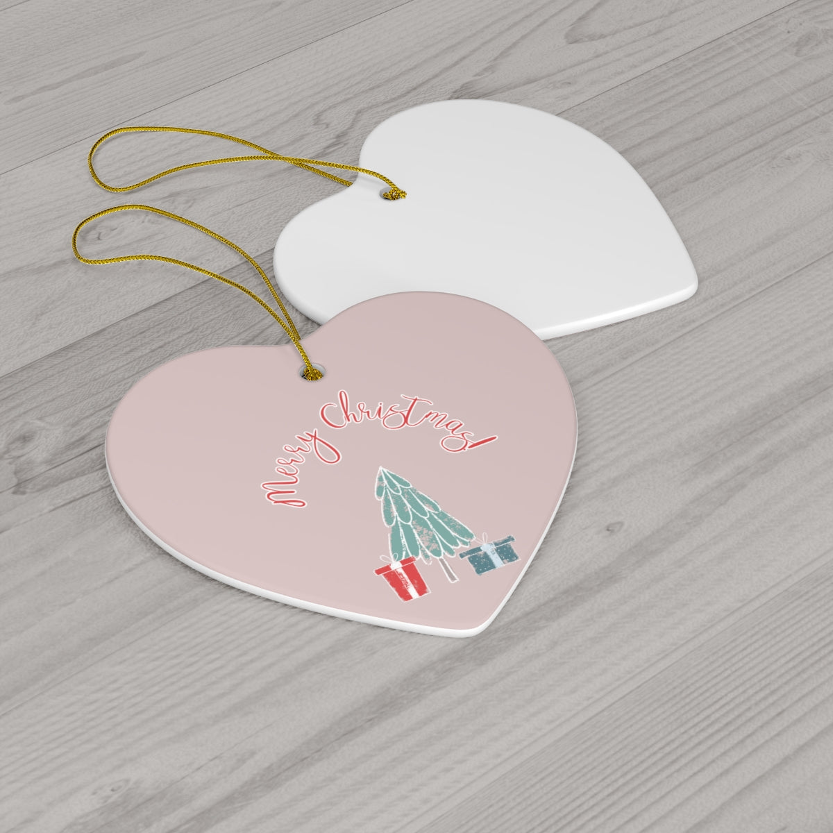 Ceramic Holiday Ornament - Merry Christmas Tree