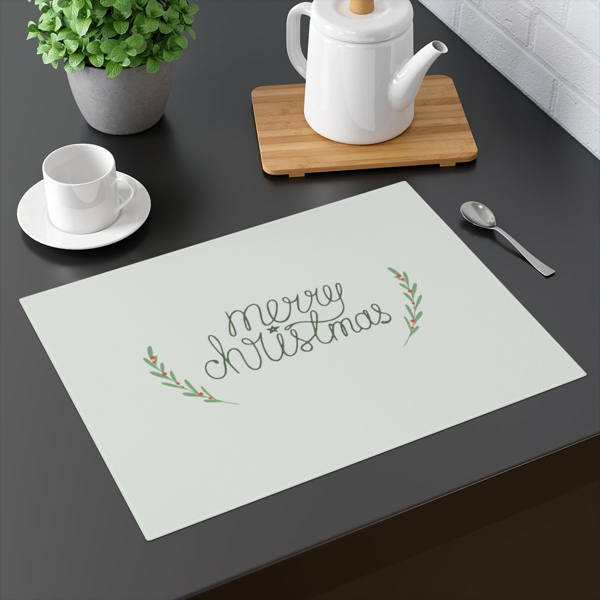 Holiday Table Placemat - Merry Christmas