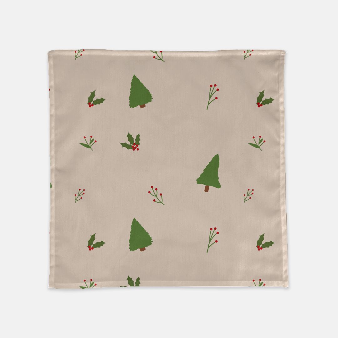 Holiday Cloth Napkins - Evergreens
