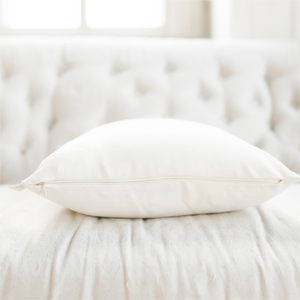 White pillow cover