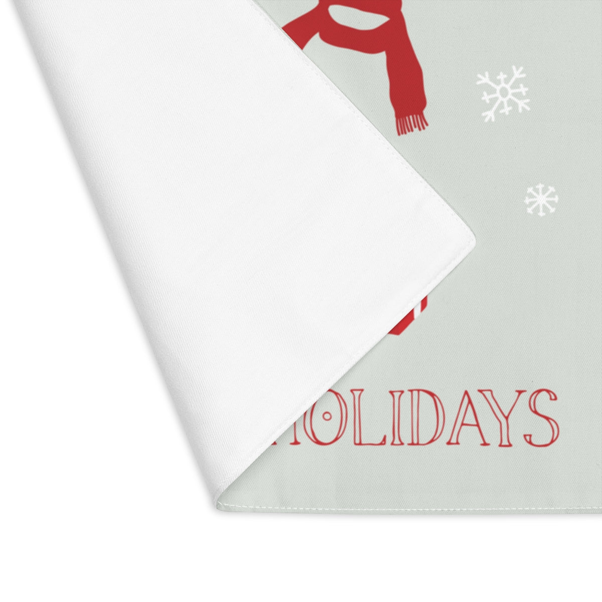 Holiday Table Placemat - Red Happy Holidays