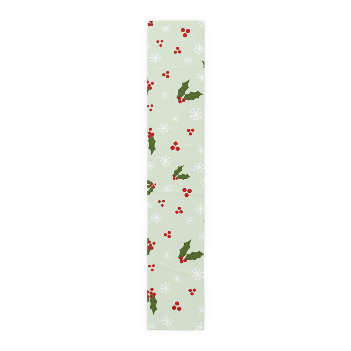 Holiday Table Runner - Holly & Snowflakes
