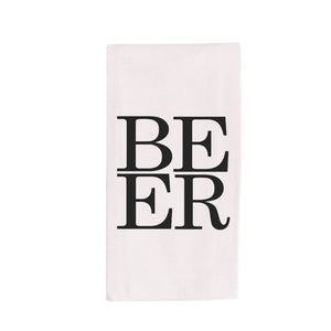 "BEER" Bar Towel - Lifestyle Details